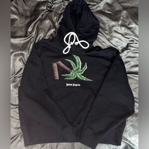 Palm Angels Broken Palm Hoodie 'Black/Green'